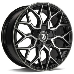 Janta aliaj seventy9 SV-K 7.0x16" 4x100 ET38 BFP - Black Front Polished