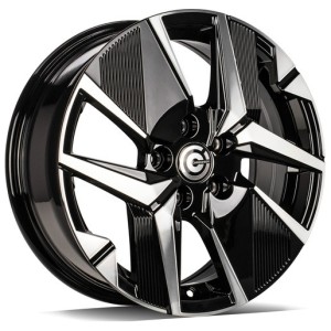 Janta aliaj Carbonado LOIRE 6.5x16" 5x108 ET40 BFP - Black Front Polished