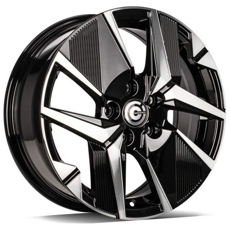 Janta aliaj Carbonado LOIRE 6.5x16" 5x108 ET40 BFP - Black Front Polished