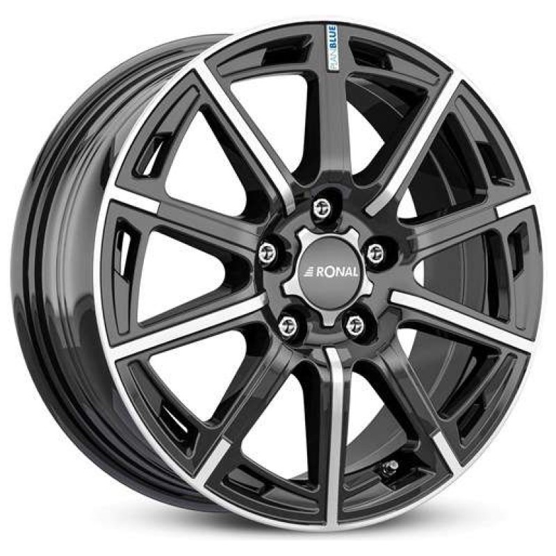 Janta aliaj Ronal R60 6.5x16" 5x110 ET40 JBF - Jetblack-Frontkopiert