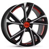 Janta aliaj MAM Leichtmetallräder RS6 7.0x16" 5x120 ET35 BFPRI -  Black Front Polished Red Inside