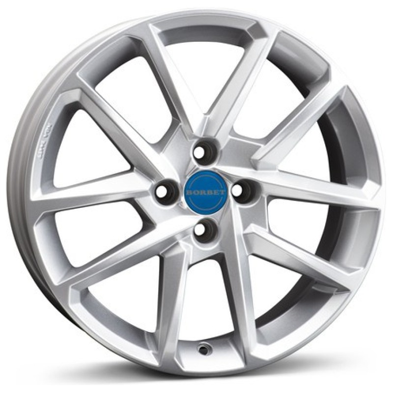 Janta aliaj Borbet N 7.0x17" 4x100 ET38 CS - Crystal silver
