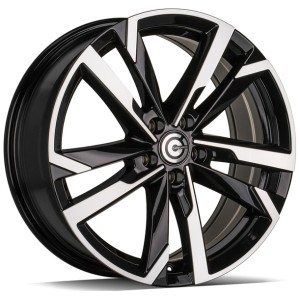 Janta aliaj Carbonado Combat 7.0x17" 5x100 ET40 BFP - Black Front Polished