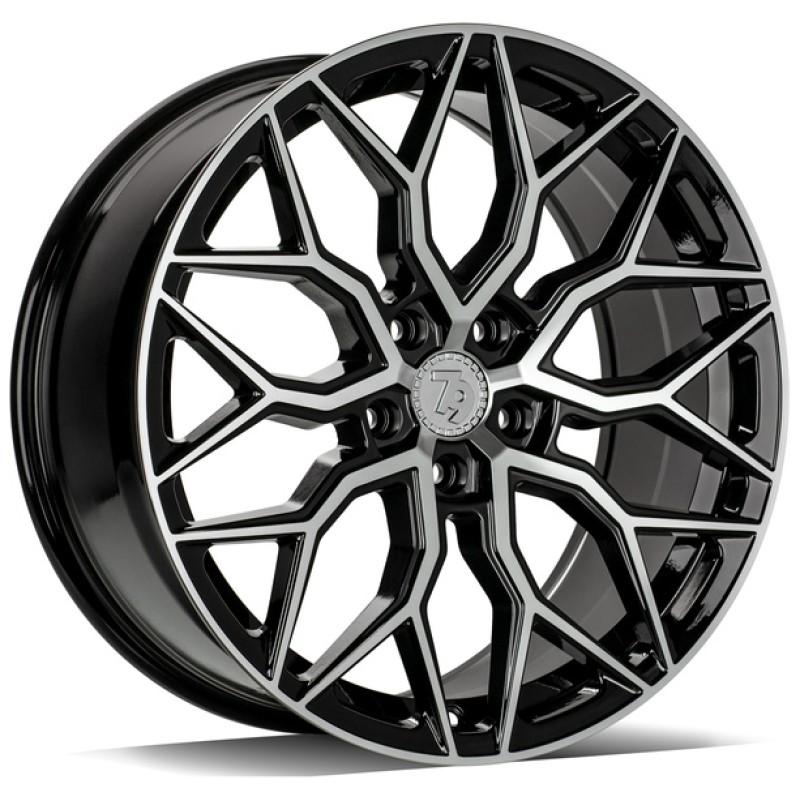 Janta aliaj seventy9 SV-K 7.0x17" 5x108 ET45 BFP - Black Front Polished
