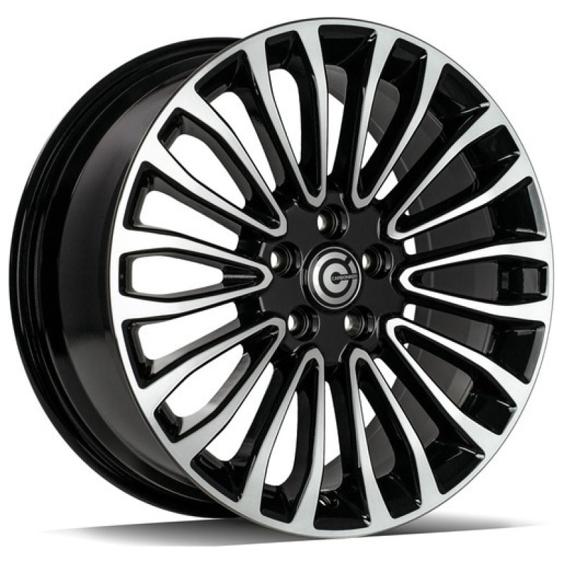 Janta aliaj Carbonado Ohio 7.0x17" 5x108 ET50 BFP - Black Front Polished