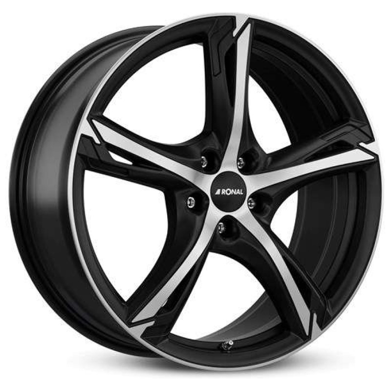 Janta aliaj Ronal R62 7.5x17" 5x108 ET45 JBF - Jetblack-Matt-Frontkopiert