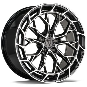 Janta aliaj seventy9 SCF-Z 8.0x18" 5x108 ET40 BFP - Black Front Polished