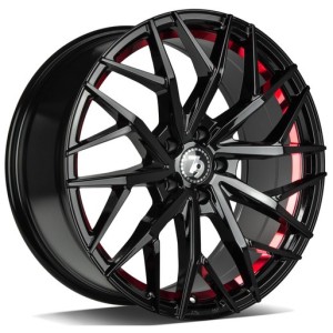 Janta aliaj seventy9 SV-C 8.0x18" 5x108 ET42 BGRIL- Black Glossy Red Inner Lip