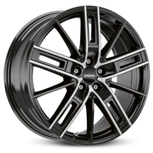 Janta aliaj Ronal R67 8.0x18" 5x108 ET45 JBF - Jetblack-Frontkopiert