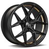 Janta aliaj seventy9 SCF-B 9.0x18" 5x112 ET40 BGGIL - Black Matt Gold Inner Lip