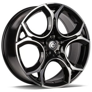 Janta aliaj Carbonado UNIQUE 7.5x18" 5x112 ET45 BFP - Black Front Polished