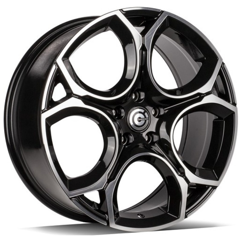 Janta aliaj Carbonado UNIQUE 7.5x18" 5x112 ET45 BFP - Black Front Polished