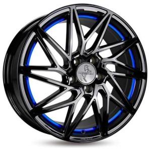 Janta aliaj Keskin Tuning KT20 8.0x18" 5x112 ET45 BPBI - Black Painted Blue Inside