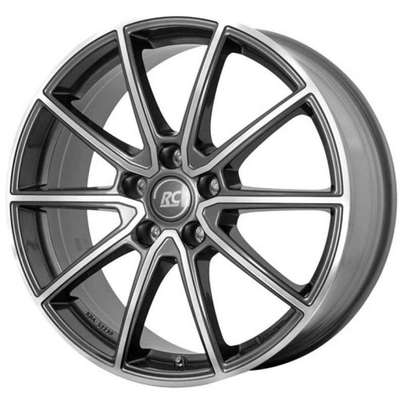 Janta aliaj RC-DESIGN RC32 7.0x18" 5x112 ET49 HGVP - Himalaya-Grey Front-Poliert