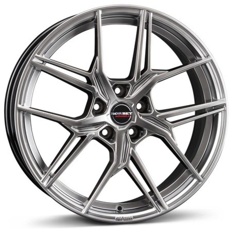 Janta aliaj Borbet QX 8.0x19" 5x108 ET50 HBS - hyper black silver