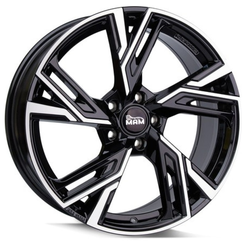 Janta aliaj MAM Leichtmetallräder RS5 8.5x19" 5x108 ET45 BFP - Black Front Polished