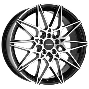 Janta aliaj Carmani 18 Knut 9.0x19" 5x112 ET44 BP - Black polished