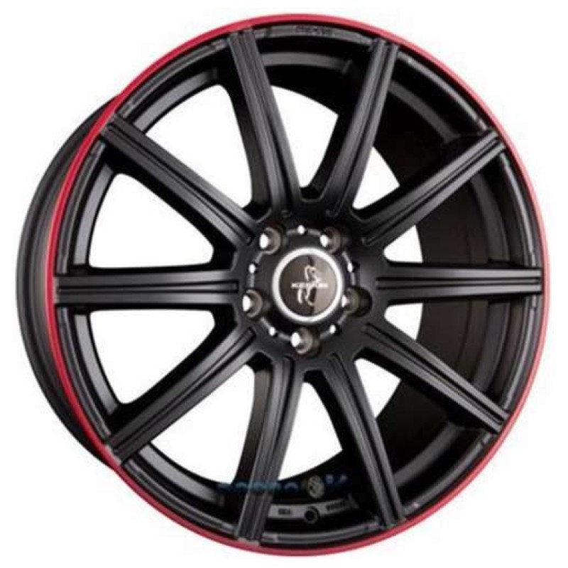 Janta aliaj Keskin Tuning KT16 9.5x19" 5x112 ET45 MBLR - Matt Black Lip Red