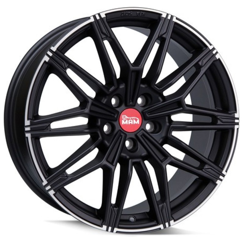 Janta aliaj MAM Leichtmetallräder B3N 8.5x19" 5x112 ET30 MBLP - Matt Black Lip Polish