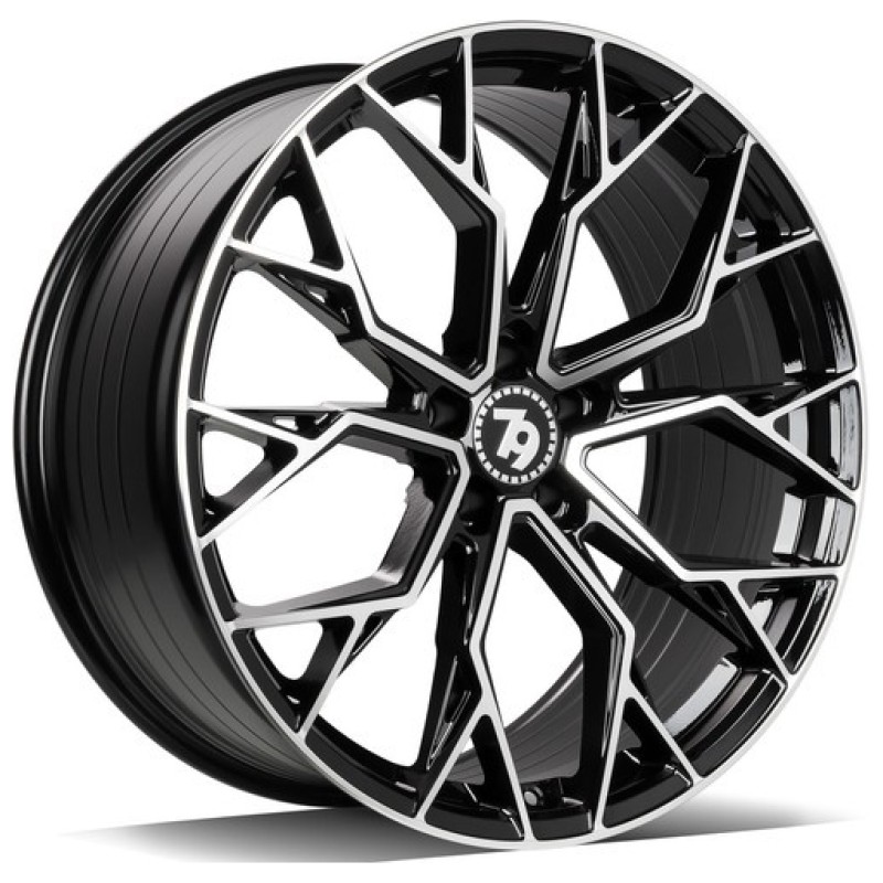 Janta aliaj seventy9 SCF-H 9.0x20" 5x112 ET30 BFP - Black Front Polished