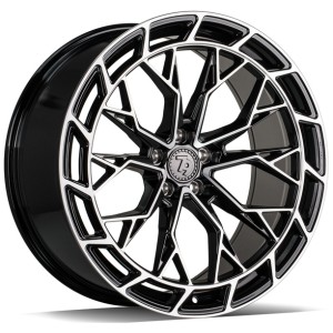 Janta aliaj seventy9 SCF-Z 9.0x20" 5x112 ET30 BFP - Black Front Polished
