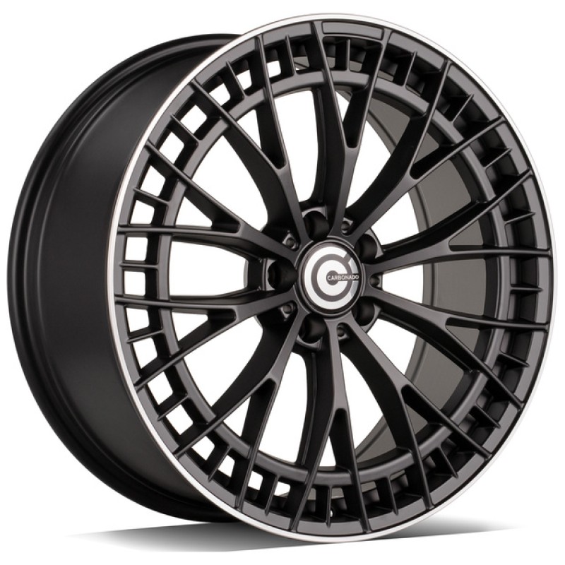 Janta aliaj Carbonado Upscale 9.5x20" 5x112 ET45 DMBLP - Matt Black Lip Polished