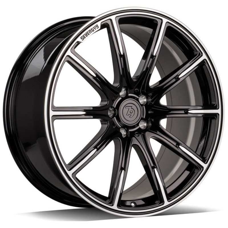 Janta aliaj seventy9 MF.11 8.5x20" 5x112 ET30 BFP - Black Front Polished