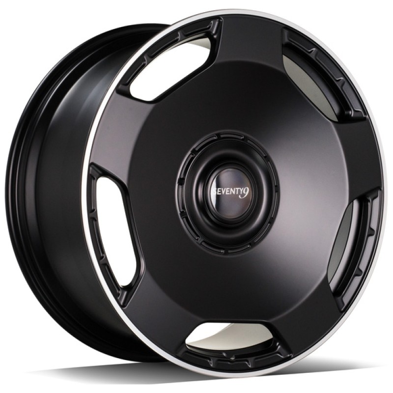 Janta aliaj seventy9 MF.6 10.0x22" 5x130 ET30 DMBLP - Matt Black Lip Polished