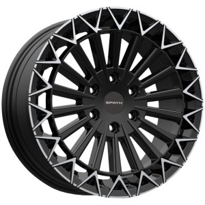 JANTA Spath SP53 CB84.1 8/18 130 ET50.0 Black with polished lip