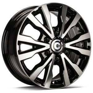 Janta aliaj Carbonado Hero 6.5x16" 6x130 ET54 BFP - Black Front Polished