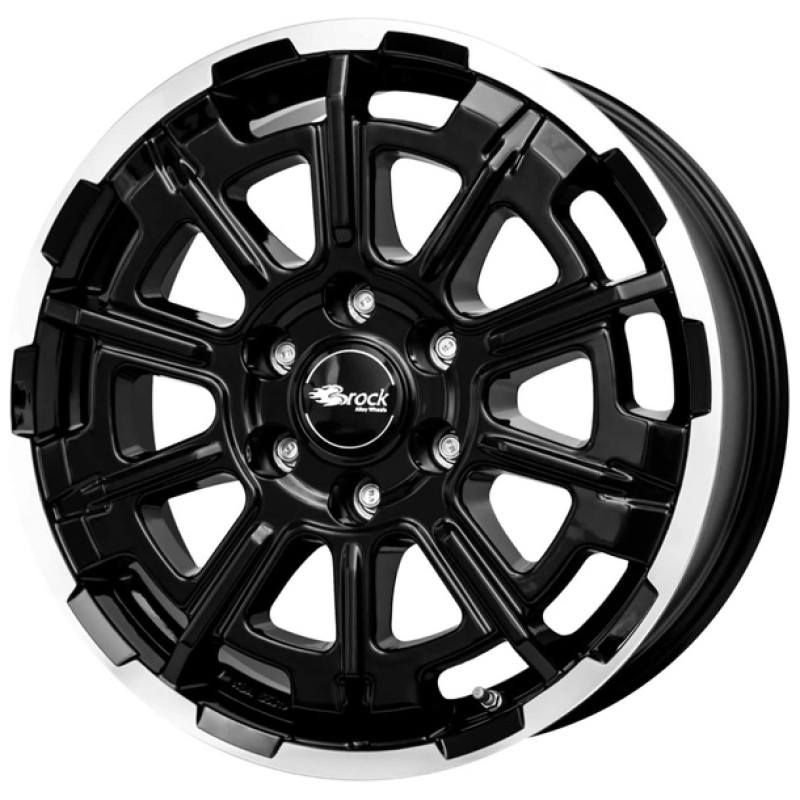 Janta aliaj Brock B45 7.0x17" 6x120 ET45 SGVP - Schwarz Front-Poliert