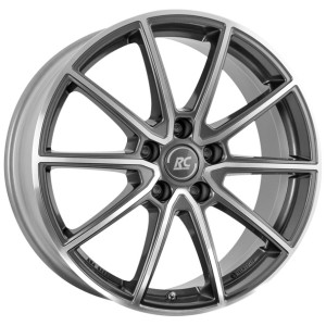Janta aliaj RC-DESIGN RC32 7.5x18" 5x112 ET40 HGVP - Himalaya-Grey Front-Poliert