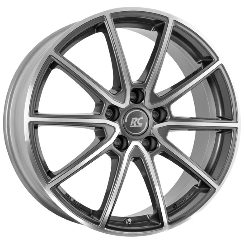 Janta aliaj RC-DESIGN RC32 7.5x18" 5x112 ET40 HGVP - Himalaya-Grey Front-Poliert
