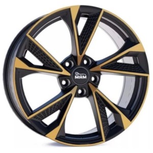 Janta aliaj MAM Leichtmetallräder RS6 8.0x18" 5x108 ET40 MBFC -  Matt Black Front Copper