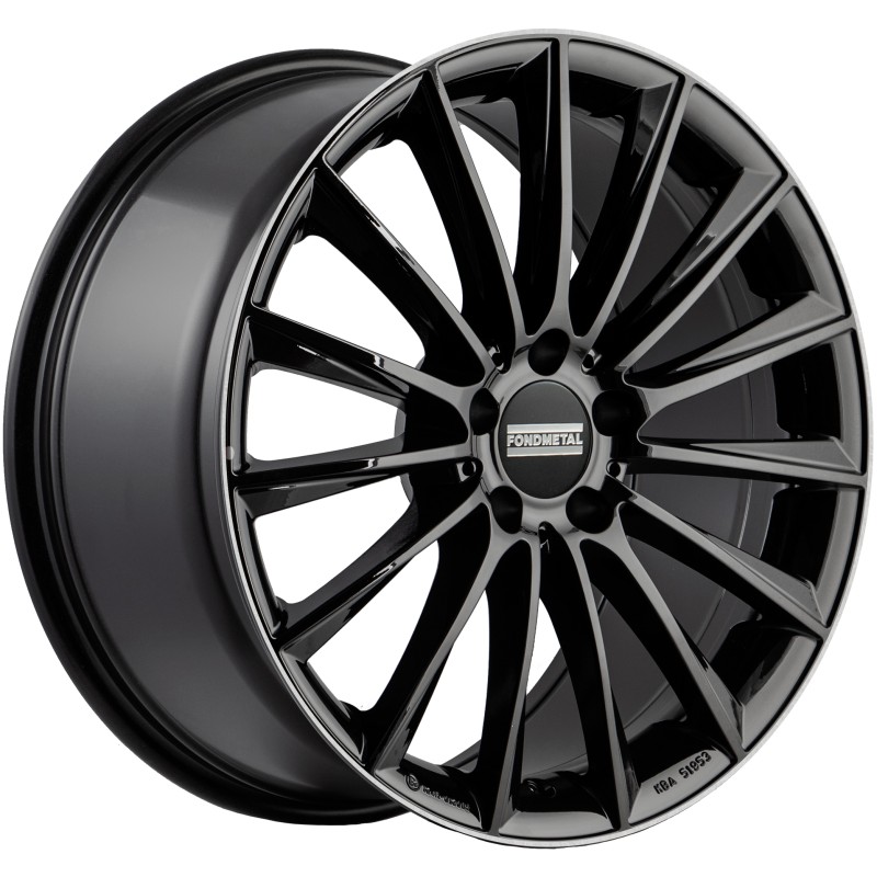 Janta aliaj FONDMETAL AIDON (FMI04) 8x18 112 ET38 GLOSSY BLACK MACHINED LIP