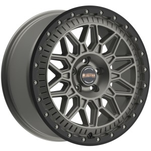 Janta aliaj FONDMETAL BLUSTER (8400) 8.5x17 127 ET37 MATT TITANIUM BLACK LIP