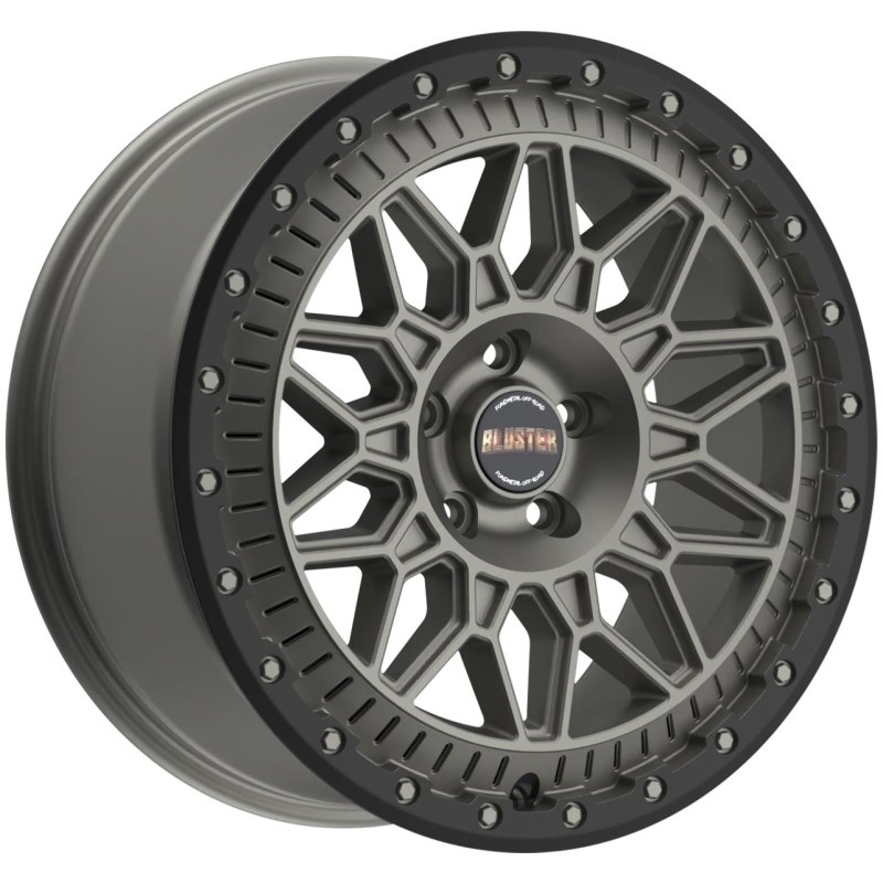 Janta aliaj FONDMETAL BLUSTER (8400) 8.5x17 127 ET37 MATT TITANIUM BLACK LIP
