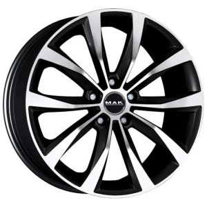 JANTA MAK WOLF 7/18 5x112 ET43 Black polished CB 57.1