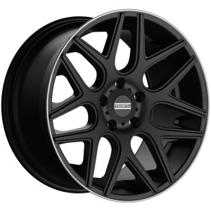 Janta aliaj FONDMETAL MOROS (STC-MS) 9.5x20 130 ET35 MATT BLACK MACHINED LIP
