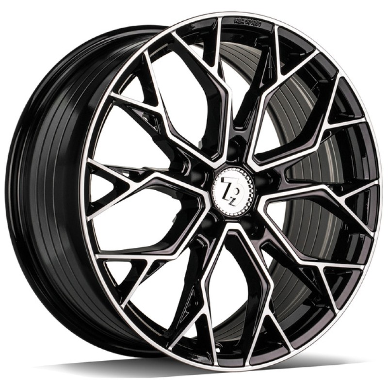 Janta aliaj seventy9 SSF-2 7.5x17" 5x100 ET40 BFP - Black Front Polished