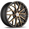 Janta aliaj seventy9 SSF-1 7.5x17" 5x112 ET40 BGGF - Black Glossy Gold Front