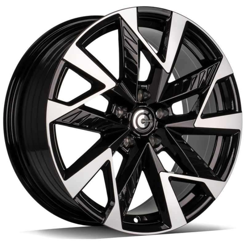 Janta aliaj Carbonado Trick 8.0x18" 5x112 ET40 BFP - Black Front Polished