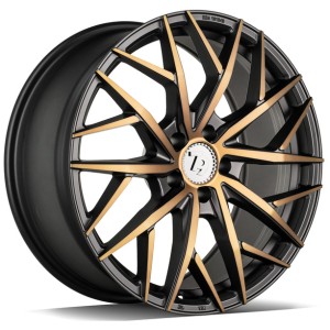 Janta aliaj seventy9 SSF-1 8.5x19" 5x112 ET45 BGGF - Black Glossy Gold Front
