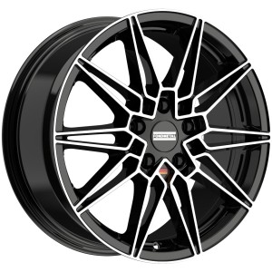 Janta aliaj FONDMETAL THOE (FMI08) 8x20 114.3 ET40 GLOSSY BLACK MACHINED