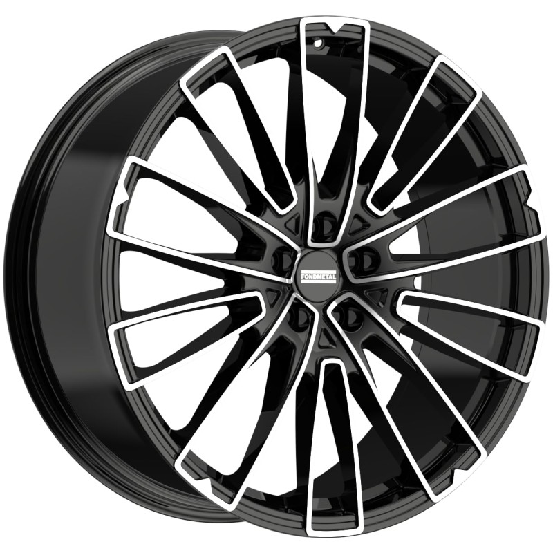 Janta aliaj FONDMETAL VOLCAN (FMI20) 9.5x22 120 ET42.5 GLOSSY BLACK MACHINED