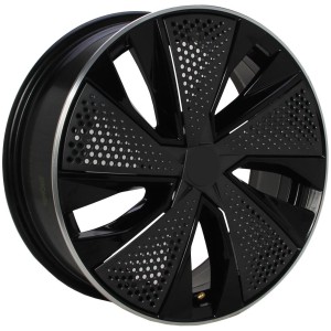 JANTA Origineel SKODA 657601025AL 6.5/17 5x100 ET40 Black with polished lip CB 57.1