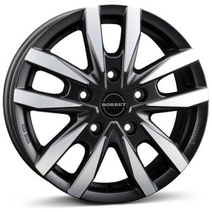 Janta aliaj Borbet CW5 6.5x16" 5x130 ET66 BPM - black polished matt