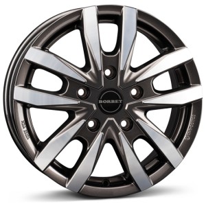 Janta aliaj Borbet CW5 6.5x16" 5x160 ET60 MAGP - Mistral anthracite glossy polished