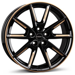 Janta aliaj Borbet LX18 8.0x18" 5x112 ET44 BGGSR - Black Glossy Gold Spoke Rim
