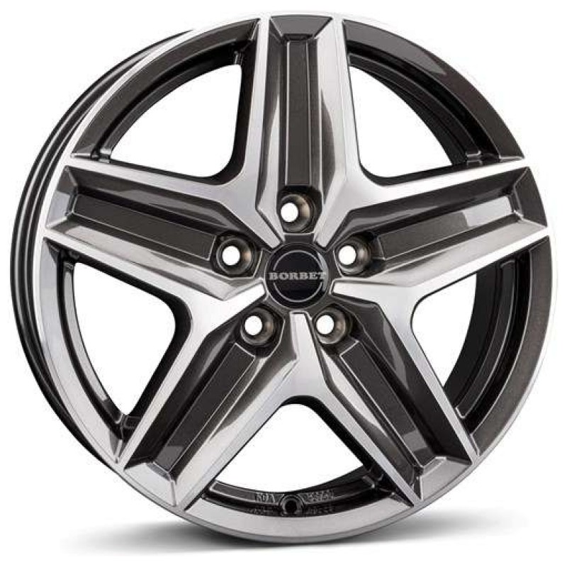 Janta aliaj Borbet CWZ 7.5x18" 5x120 ET43 MAGP - Mistral anthracite glossy polished